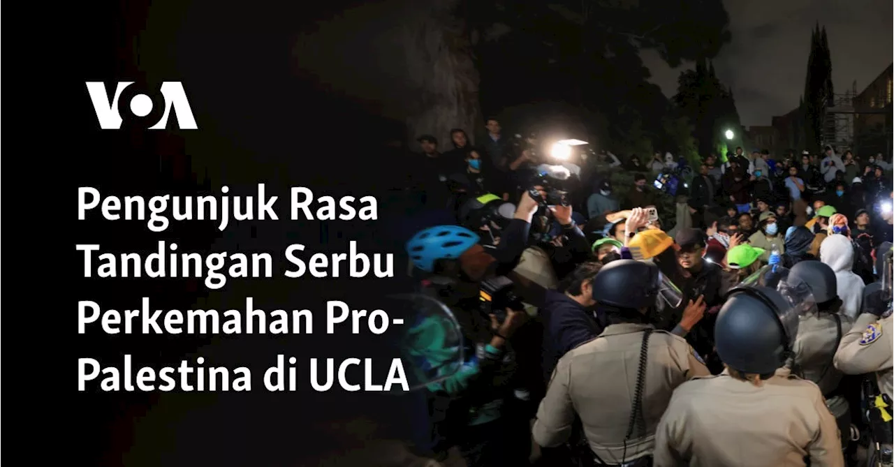 Pengunjuk Rasa Tandingan Serbu Perkemahan Pro-Palestina di UCLA