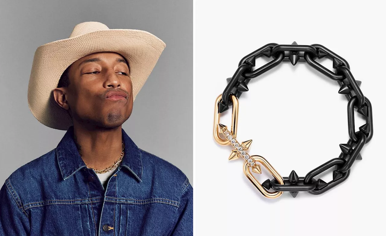 First look at Pharrell Williams’ and Tiffany & Co punkish titanium and gold jewellery