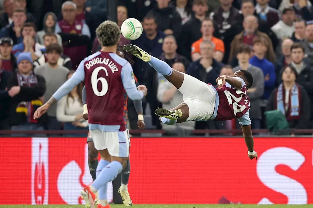 Jhon Duran se aleja de la final de Conference: Aston Villa perdió 4-2 con Olympiacos