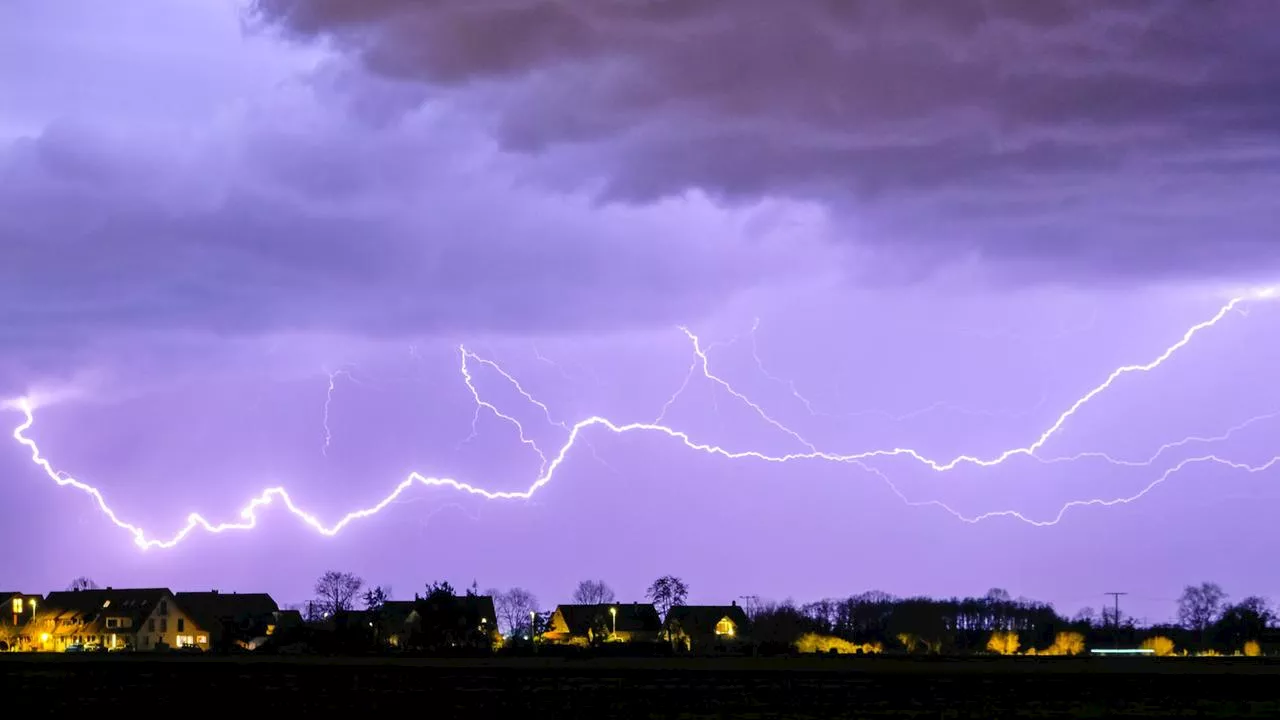 Warnung vor schweren Gewittern mit Starkregen