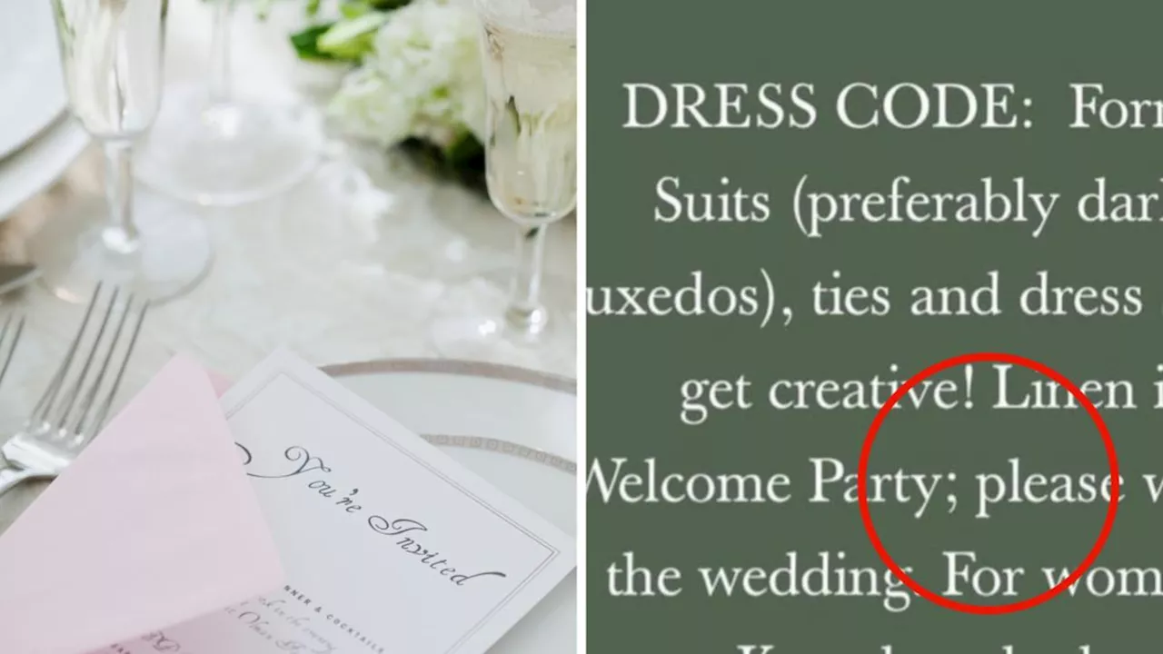 Bride-to-be sparks fury over her ‘absolutely ridiculous’ dress code rules