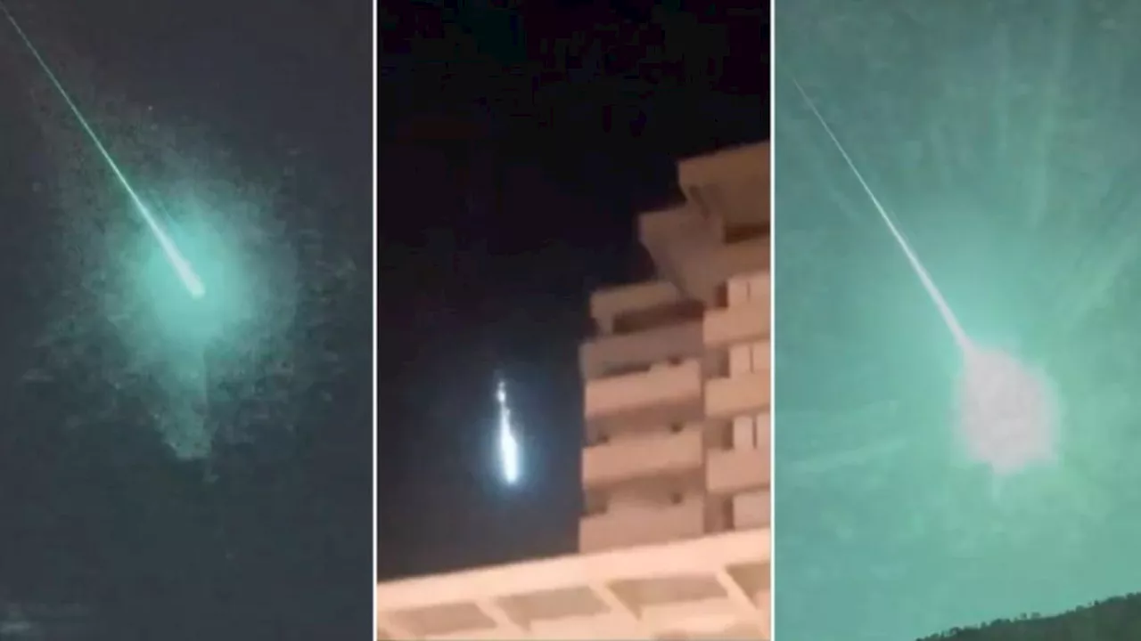 Giant green fireball shooting over Spain and Portugal confirmed to be ‘piece of comet’ by European Space Agency (ESA) Operations