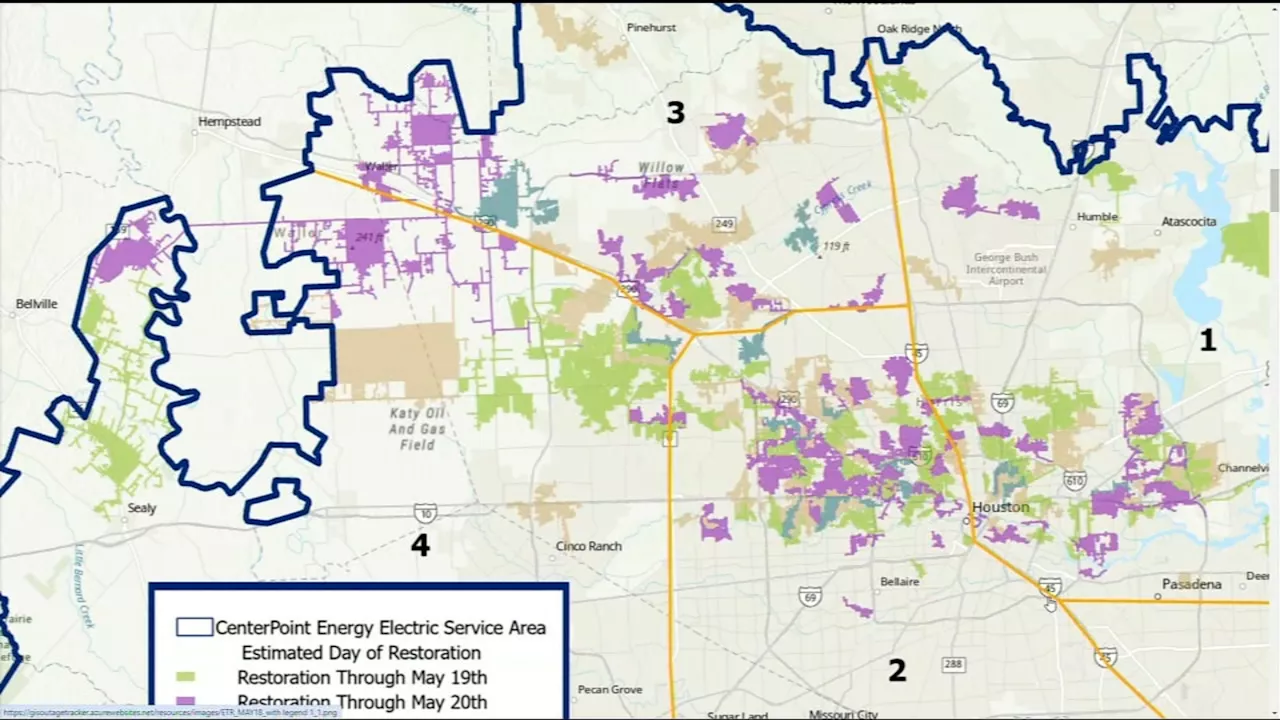 CenterPoint restores power to nearly 700,000 customers in Houston, aims to be complete by Wednesday