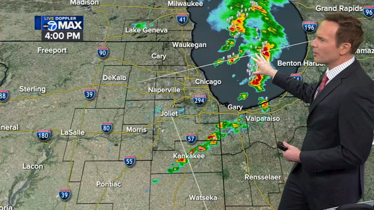 Chicago weather: Spotty storms roll through Chicago area but save their strength for Tuesday