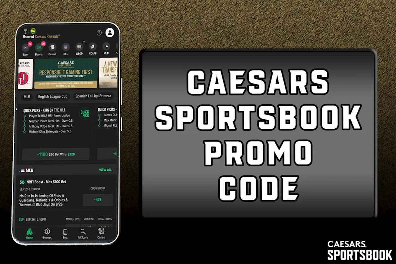 Caesars Sportsbook promo code AMNY8100 unlocks $1K bet for any MLB, NBA game