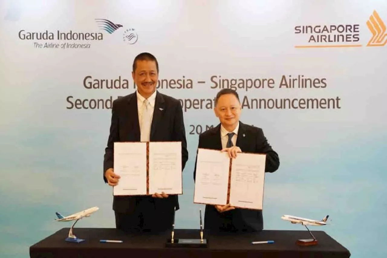 Garuda Indonesia-Singapura Airlines kerja sama dukung pariwisata