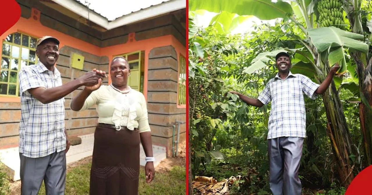 Kenyan Man Who Won R486k Jackpot Completes Building House, Ventures Into Farming