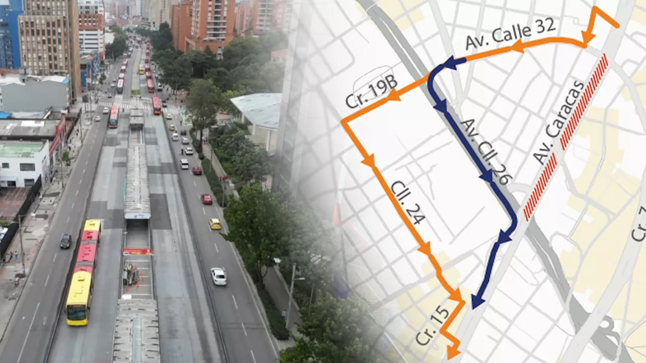 Atención conductores: habrá cierre de la avenida Caracas el próximo 29 de mayo