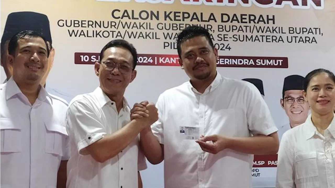 Bobby Nasution Daftar Jadi Cagub Sumut 2024 ke Gerindra