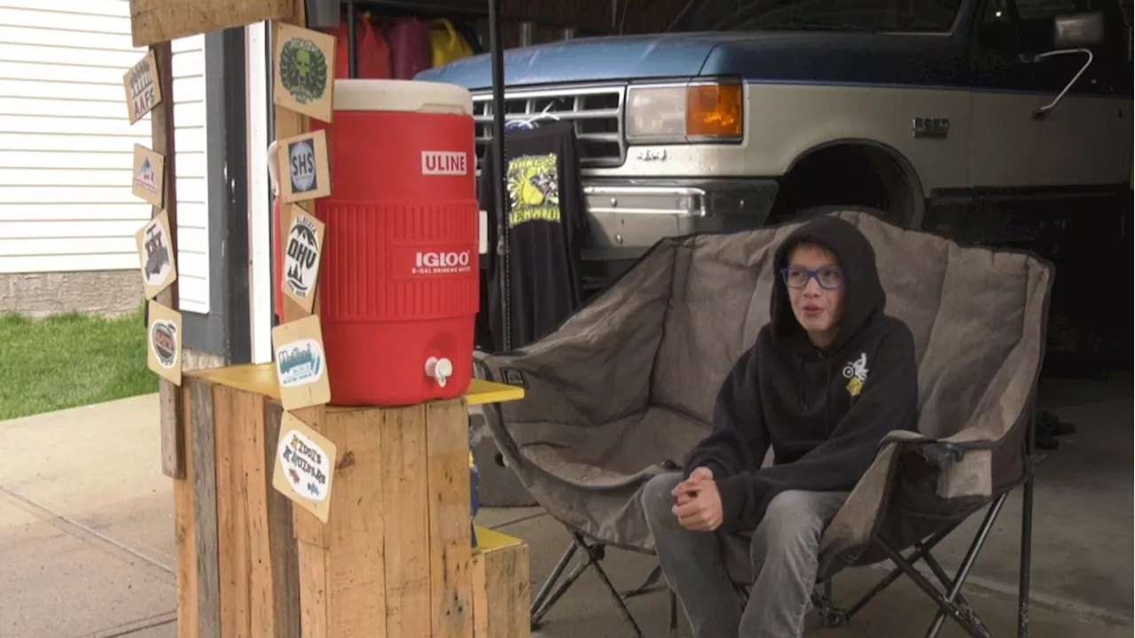 Calgary youth slings lemonade to raise money for Autism Asperger's Friendship Society