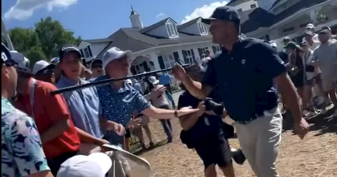 Bryson DeChambeau makes kid’s day as he cuts ball 'thief' down to size