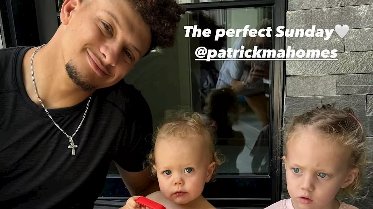 Brittany Mahomes and NFL star husband Patrick share their 'perfect Sunday' with daughter Sterling,...