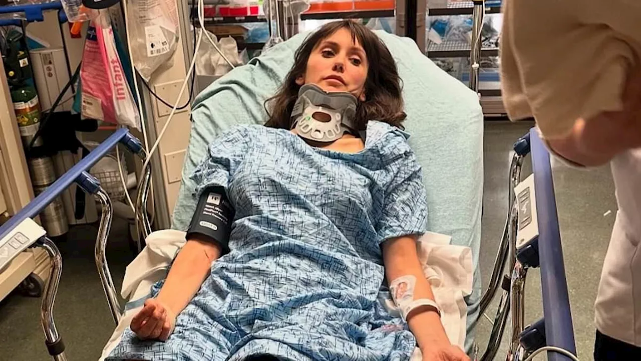 Nina Dobrev hospitalized with a neck brace due to serious e-bike accident