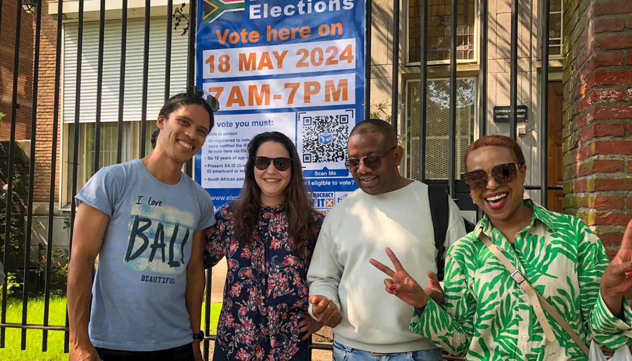 Tears, cheers and beers as South Africans in their thousands cast their ballots in the Netherlands