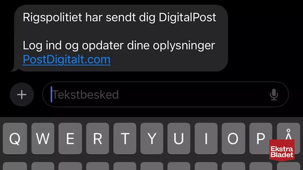 Efter DR-værts opråb: Advarer om falske sms'er