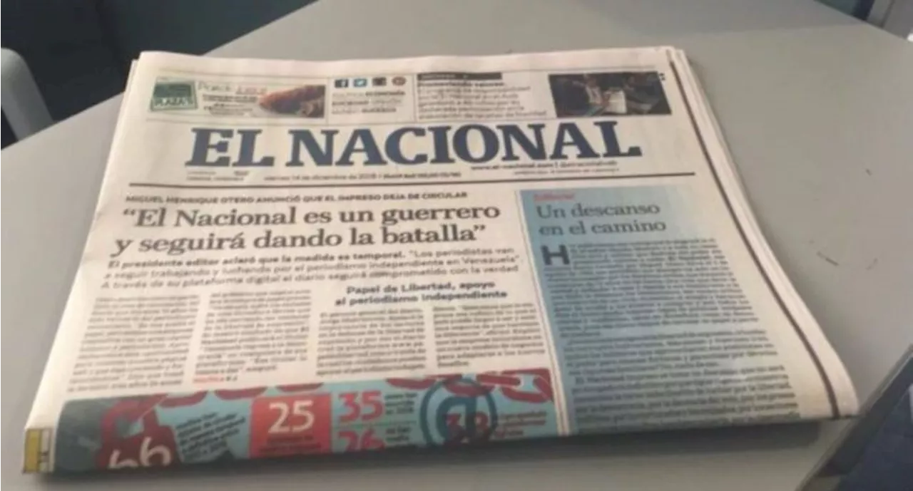 Periódico El Nacional denuncia nuevo bloqueo del gobierno de Nicolás Maduro