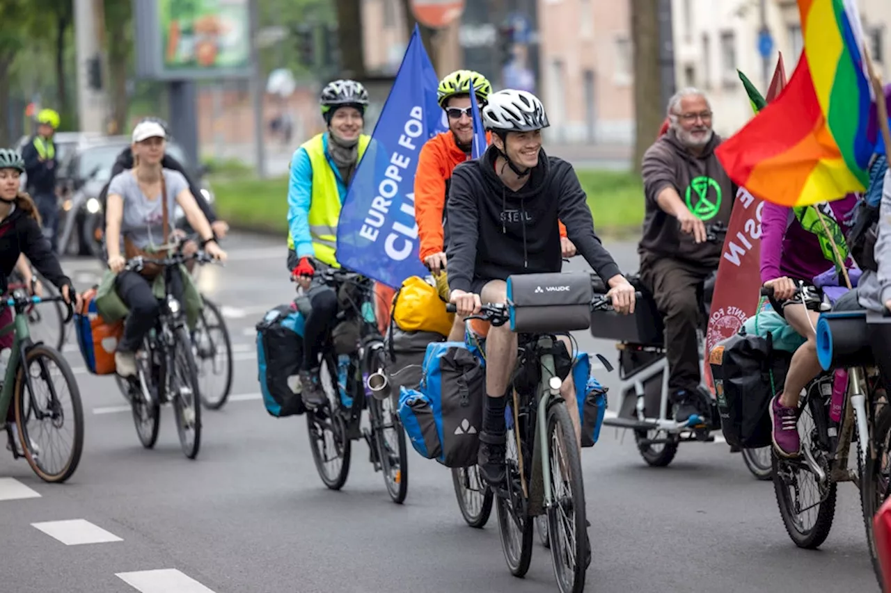 Europawahl: Fridays for Future mit Rad-Demo von Köln nach Brüssel