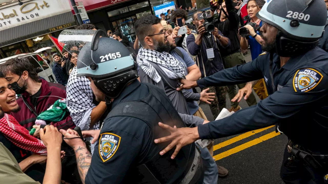 Adams defends NYPD response to pro-Palestinian protests in Brooklyn