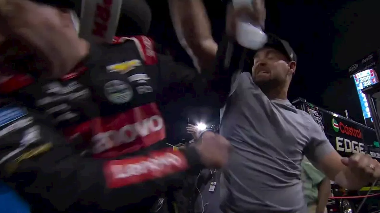 ‘Bring it, I don’t give a f***’: Wild NASCAR brawl erupts as father, son throw punches at rival