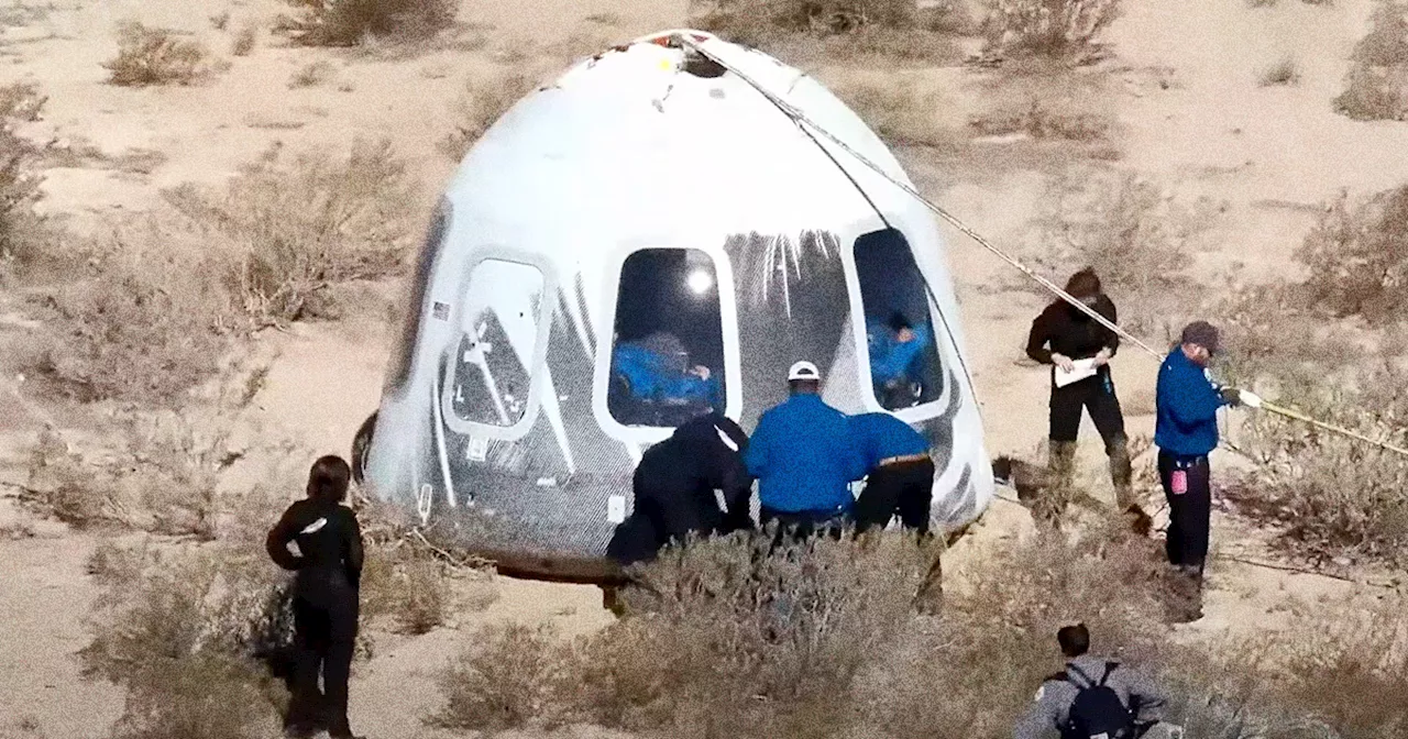 Blue Origin Astronauts Trapped by Foliage After Capsule Touchdown