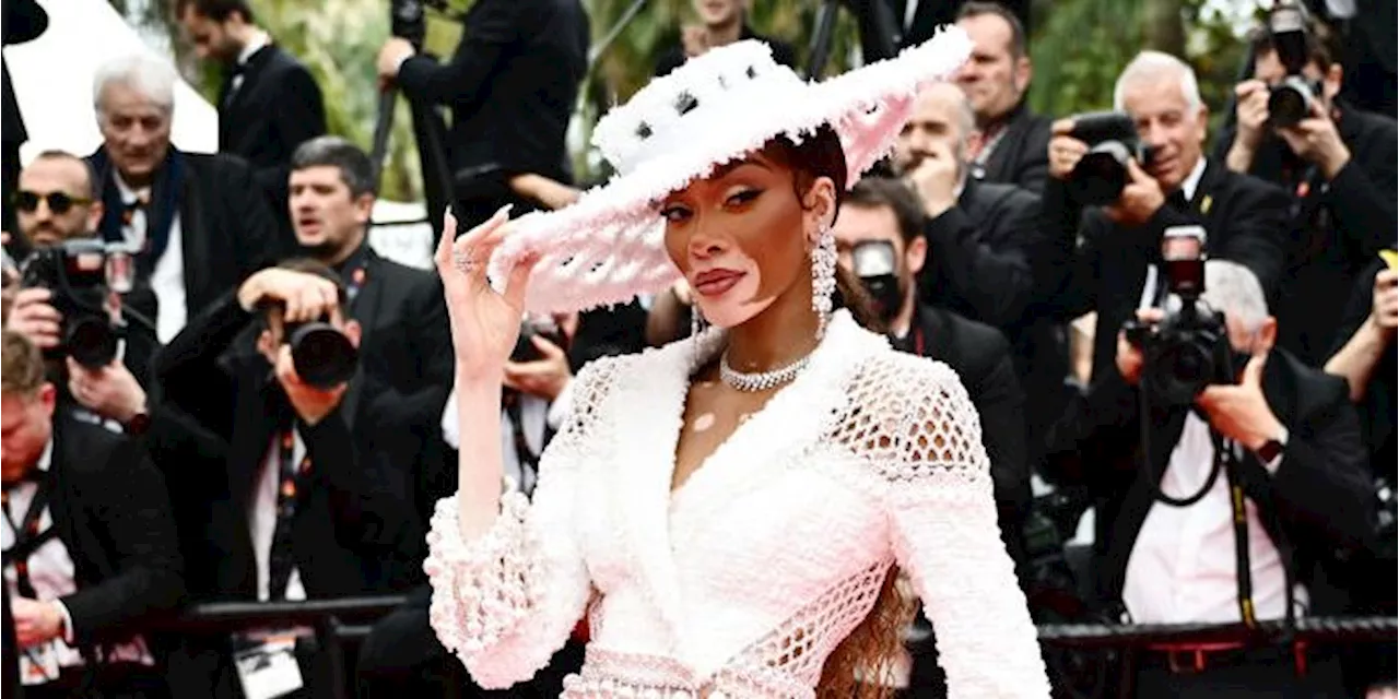 Winnie Harlow Was a Pearl-Clad Cowgirl on the Cannes Red Carpet