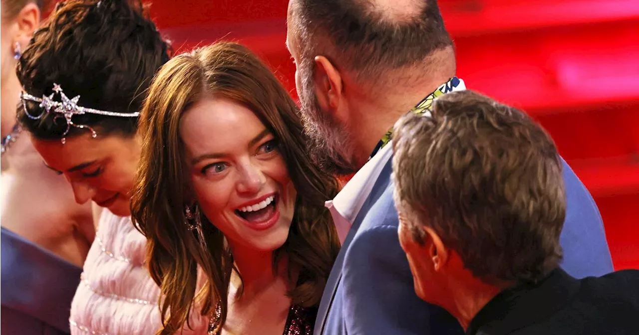 Emma Stone Appears Visibly Giddy When Reporter Uses Her Real Name