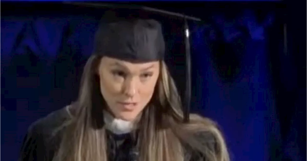 Kylie Kelce Delivers Emotional Speech At Cabrini University’s Final Graduation Ceremony