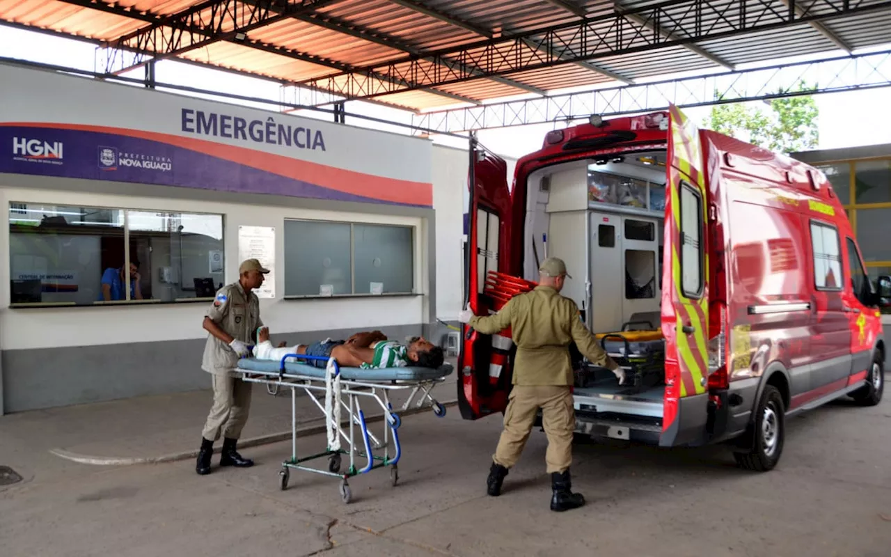 Hospital Geral de Nova Iguaçu bate novo recorde de atendimentos a vítimas de acidentes de moto