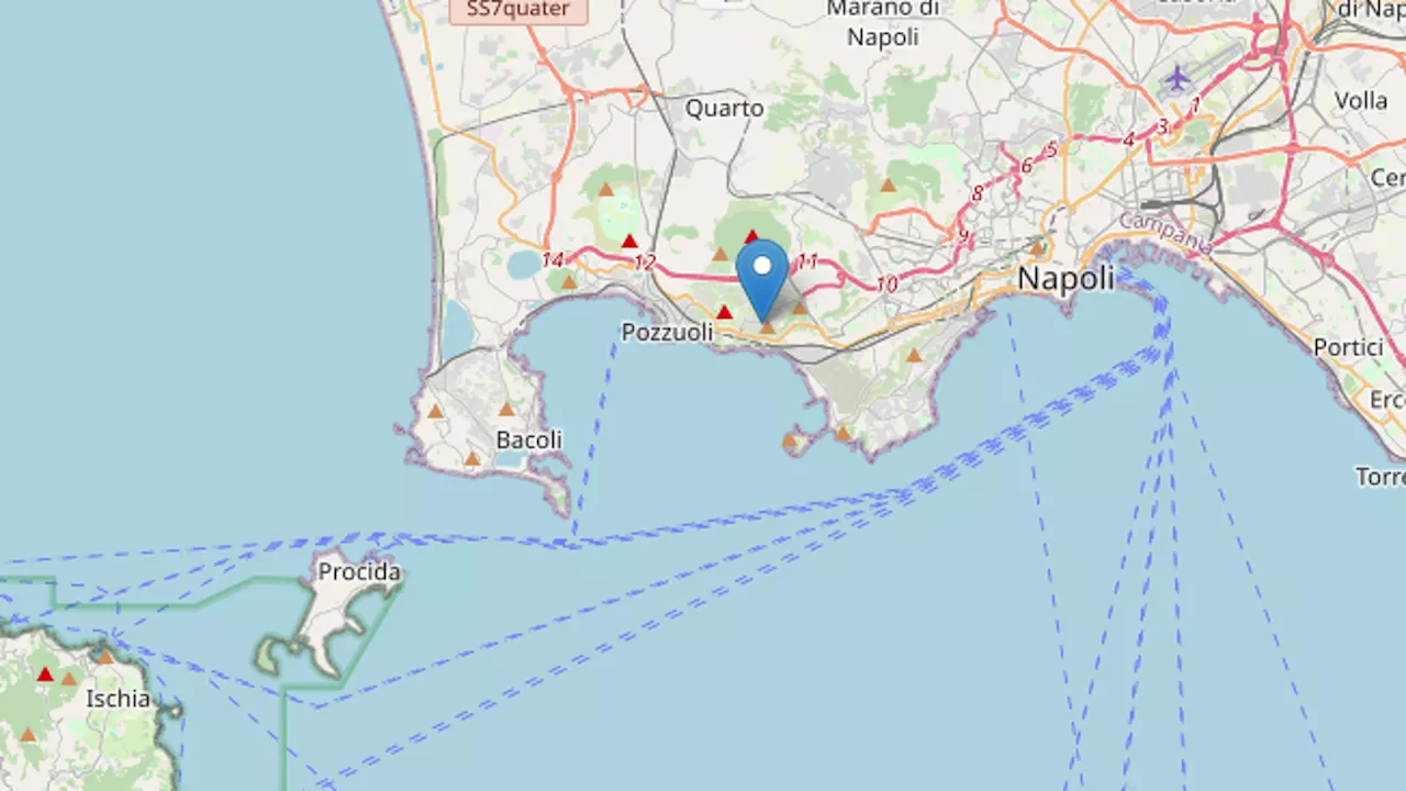 Scossa di terremoto avvertita a Napoli di magnitudo 4.4: nuovo sciame sismico ai Campi Flegrei