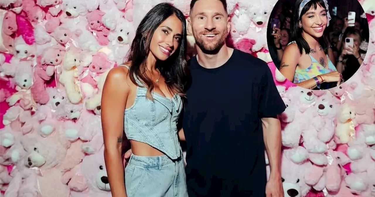 Leo Messi y Antonela Roccuzzo disfrutaron del show de María Becerra en la Bresh