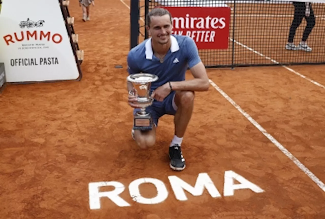 Zverev wins sixth Masters title at Italian Open