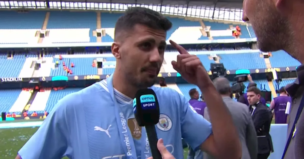 Manchester City star Rodri takes swipe at Arsenal over Etihad draw