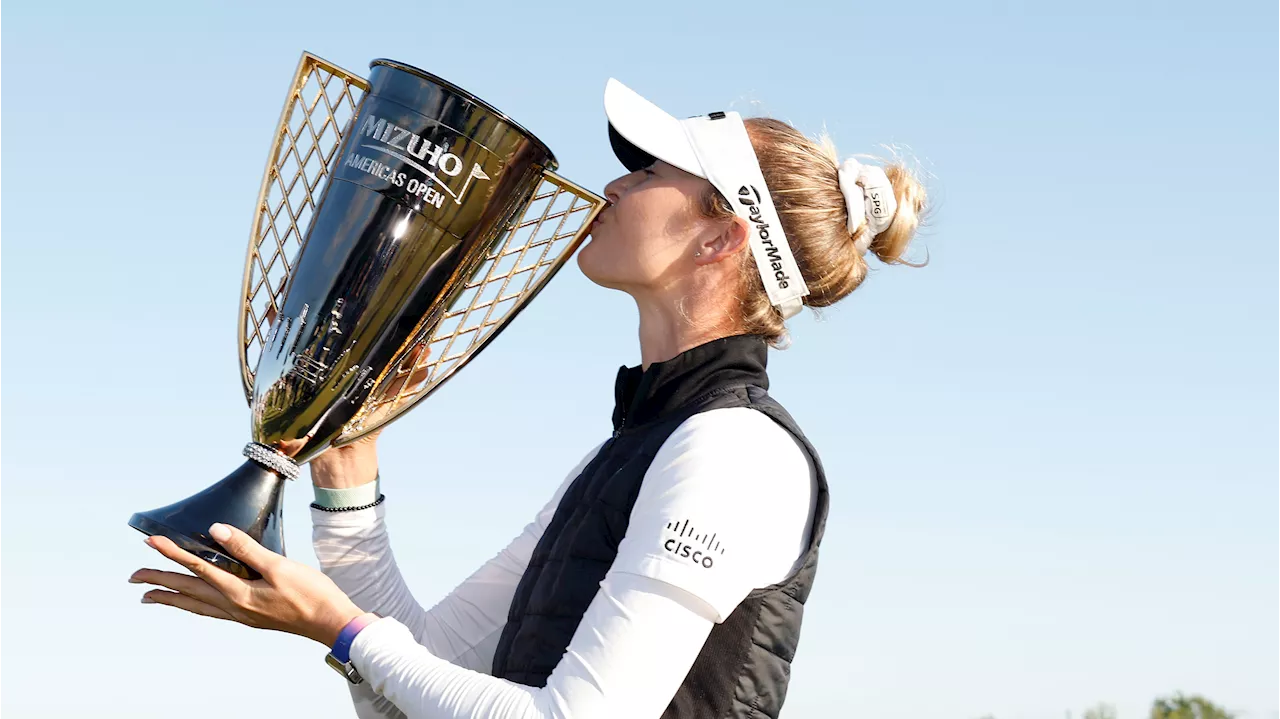 Nelly Korda wins Mizuho Americas Open for her 6th victory in 7 events