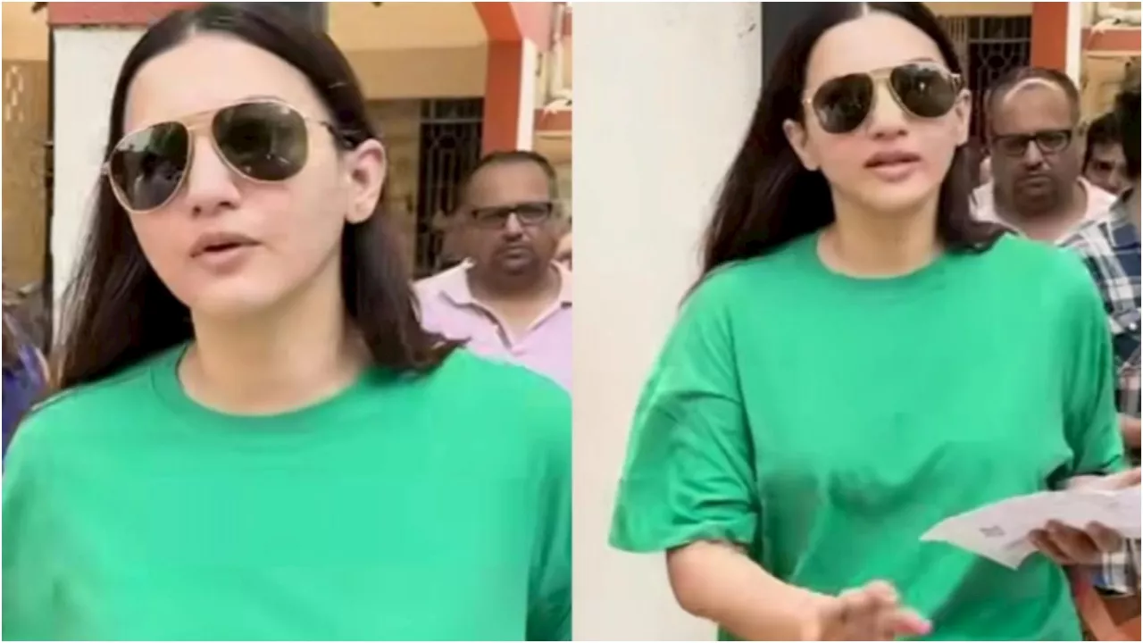 Gauhar Khan Vote: गौहर खान को नहीं डालने दिया गया वोट...गुस्से में छोड़ दिया बूथ, देखें VIDEO