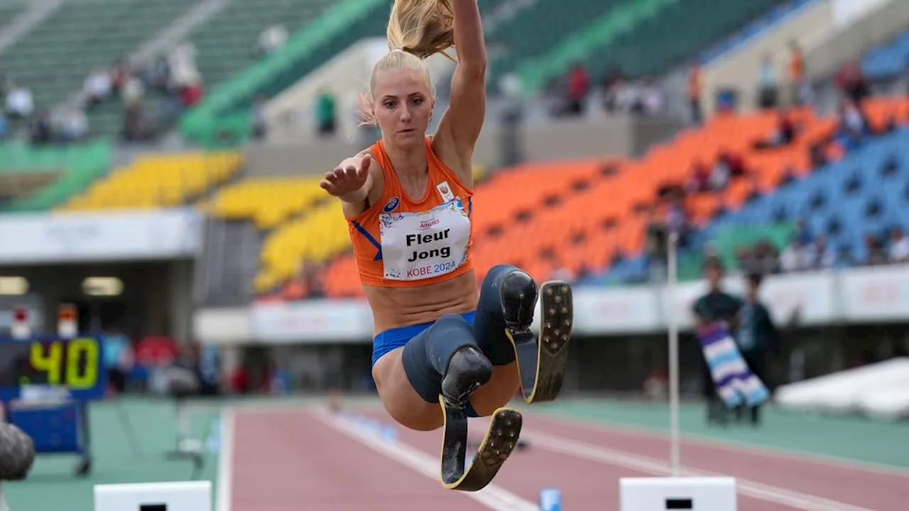 Para-atlete Jong prolongeert wereldtitel verspringen, Van Gansewinkel tweede