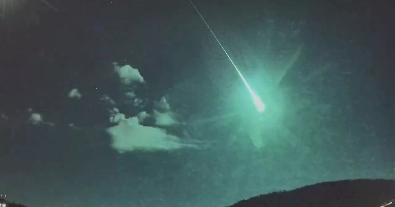 Fireball plummets to Earth 'without warning'