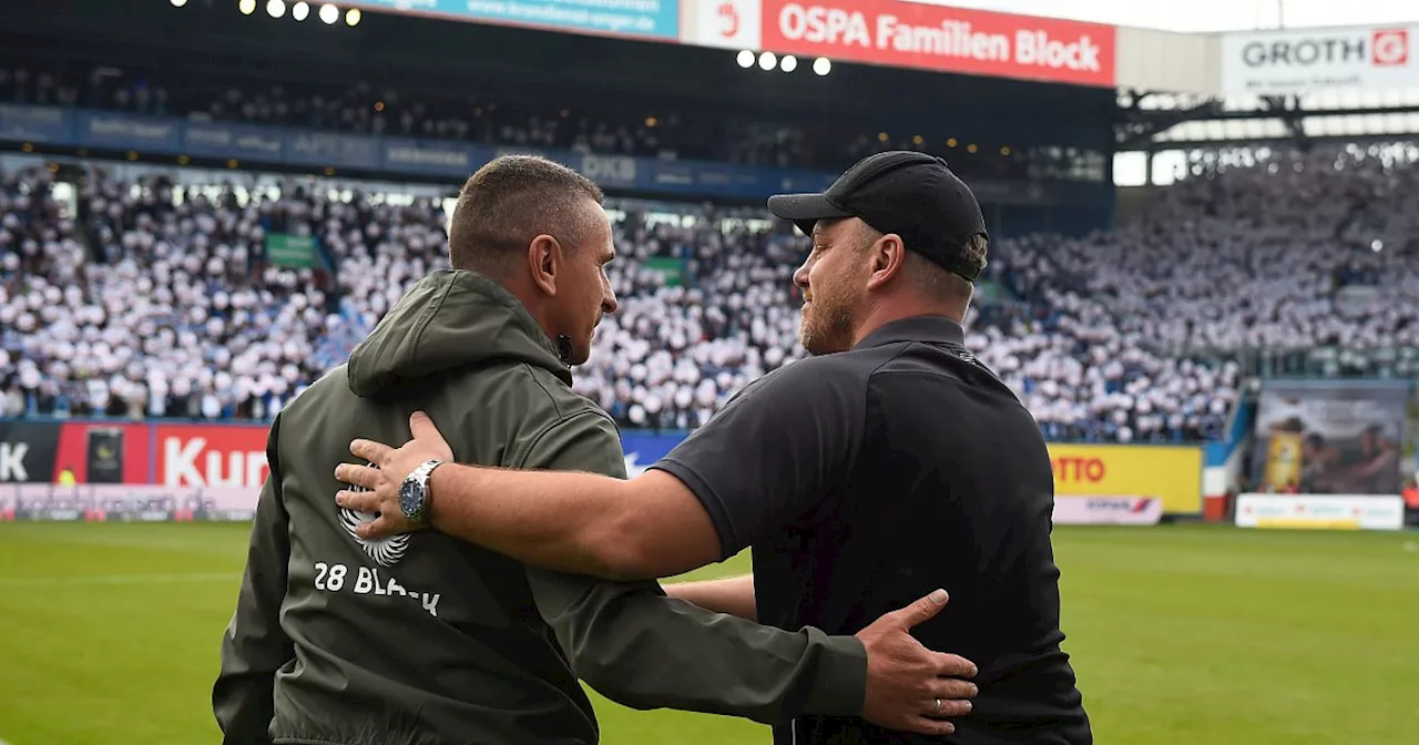 Paderborns Trainer tröstet Hansa Rostock, Leipertz steht vor dem Abschied