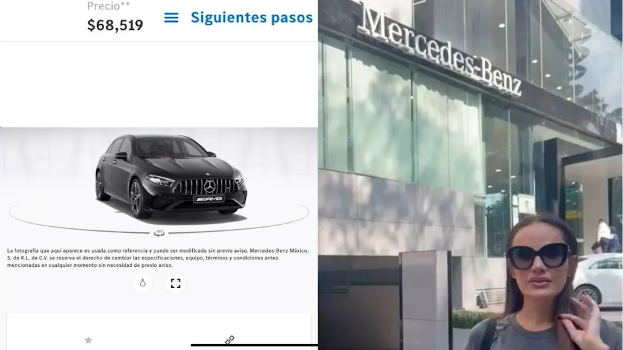 Actriz pide a Mercedes Benz, como lo hizo Cartier, respetar precio de 68 mil pesos