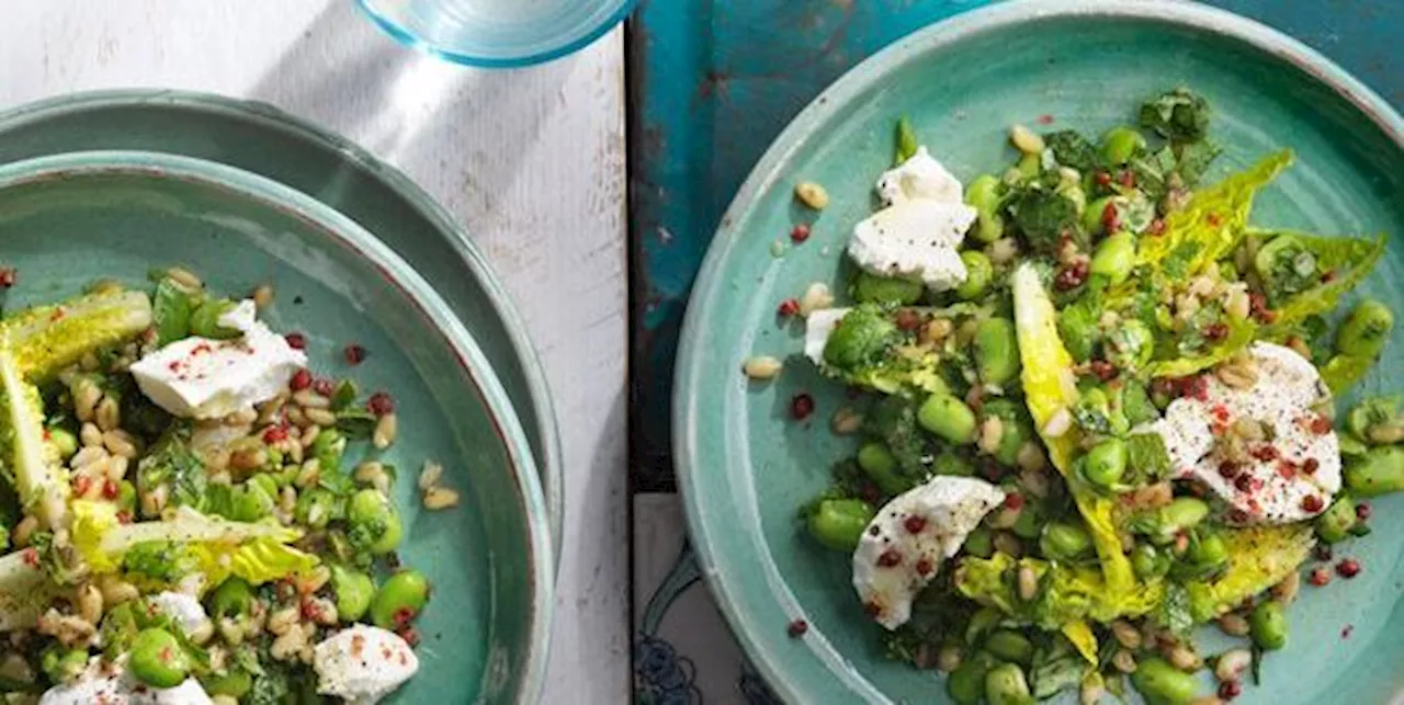 Ottolenghi's broad bean and freekeh salad