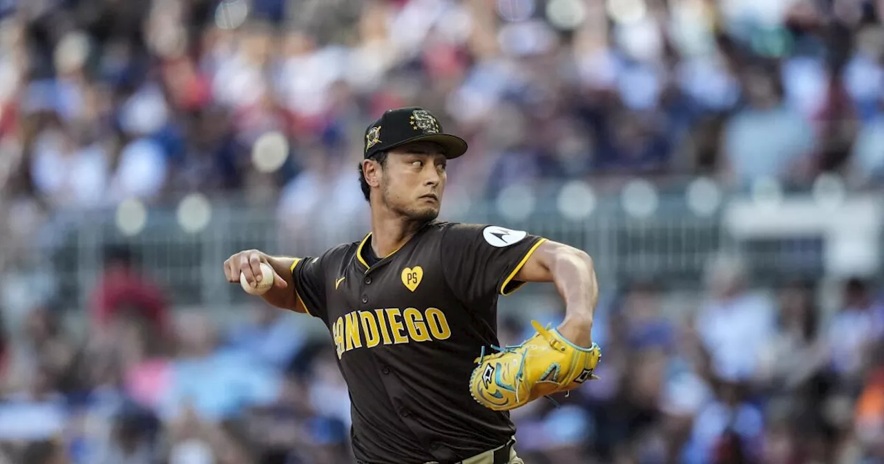 Yu Darvish gets milestone win as Padres rout Braves