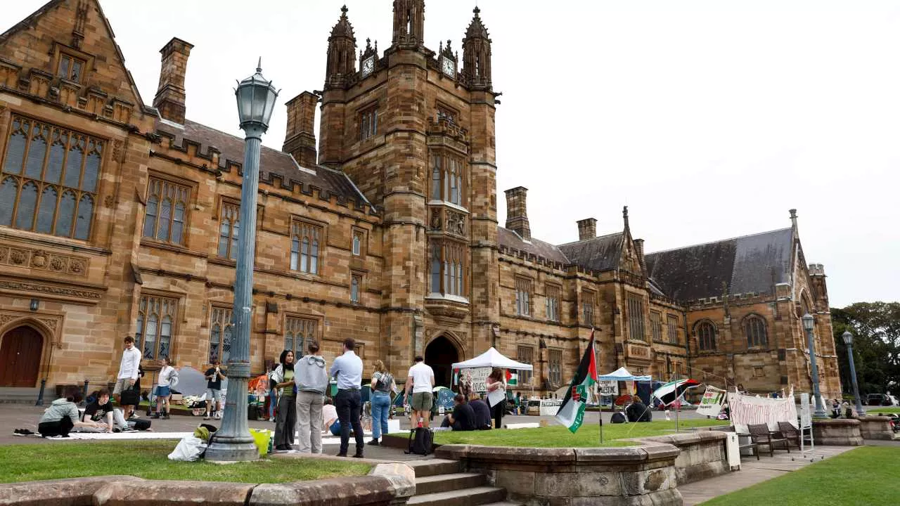 Sydney Uni Vice-Chancellor refuses to clear pro-Palestinian encampment and defends use of antisemitic phrase