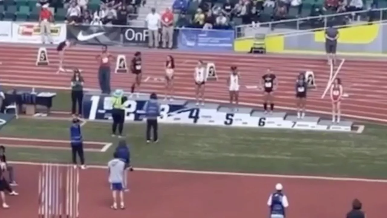 Trans high school runner booed after winning girls’ 200m race