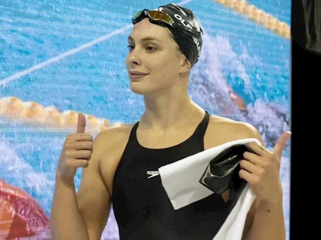 Oleksiak wins 50m freestyle, McIntosh qualifies in fifth event at Olympic swim trials