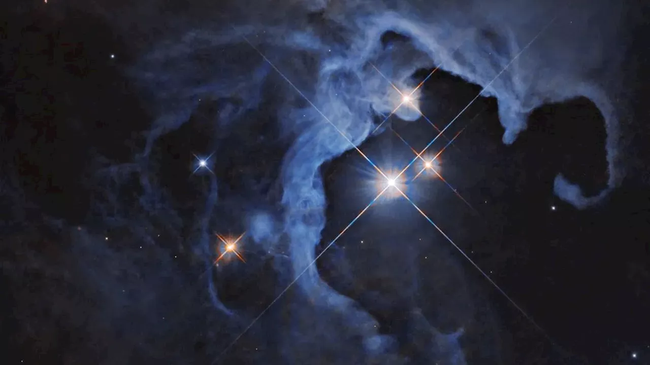 Enchanting new Hubble Telescope image reveals an infant star's sparkle