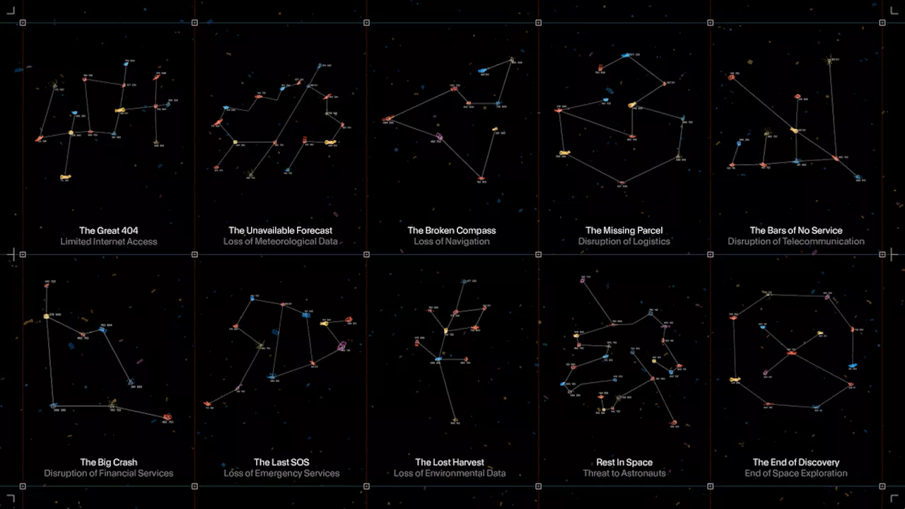 Space Trash Signs project creates debris 'constellations' to highlight space junk problem (video)