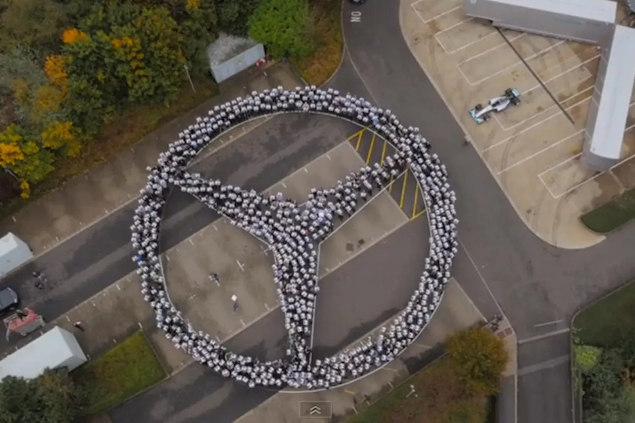 So feierte Mercedes den Sieg in der Team-Wertung