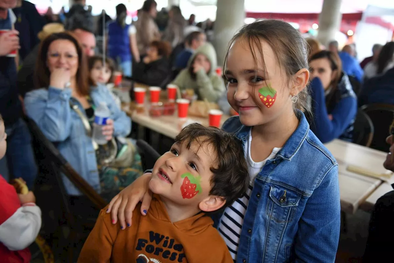 En images. Des fraises, une tarte géante et des milliers de visiteurs à Vergt, en Dordogne