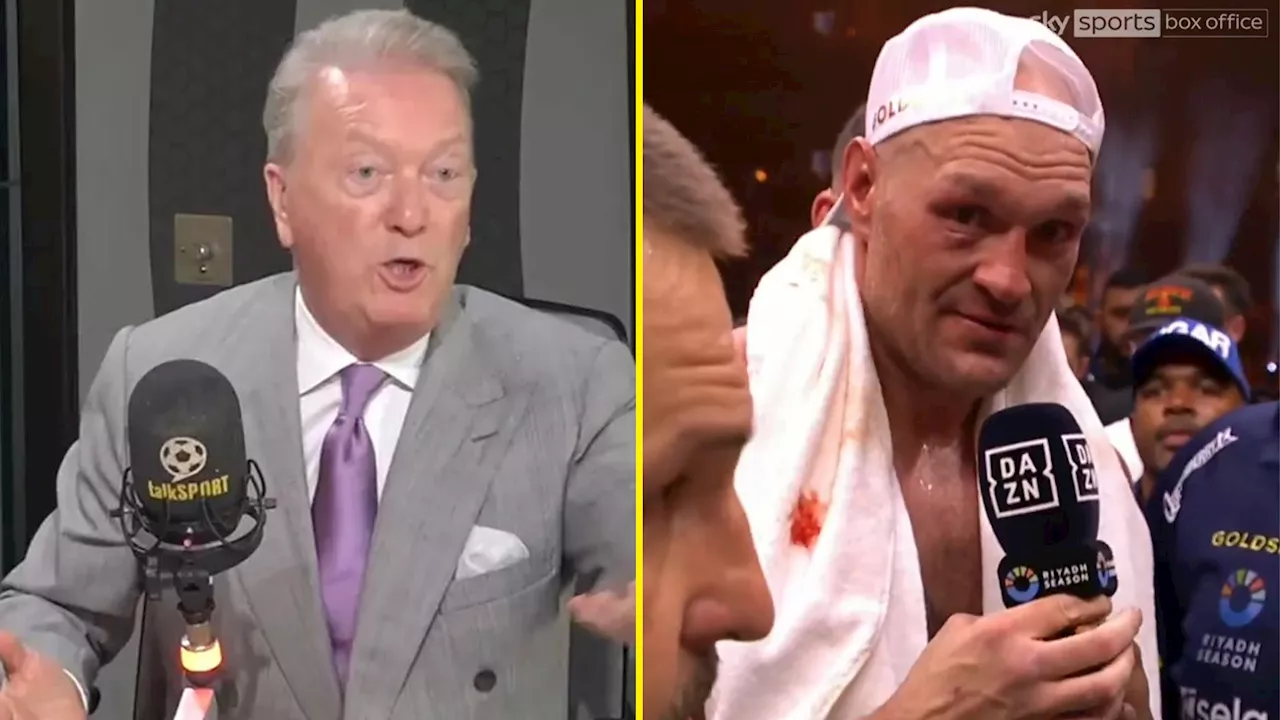 – Frank Warren passionately defends Tyson Fury following bizarre post-fight intervi...