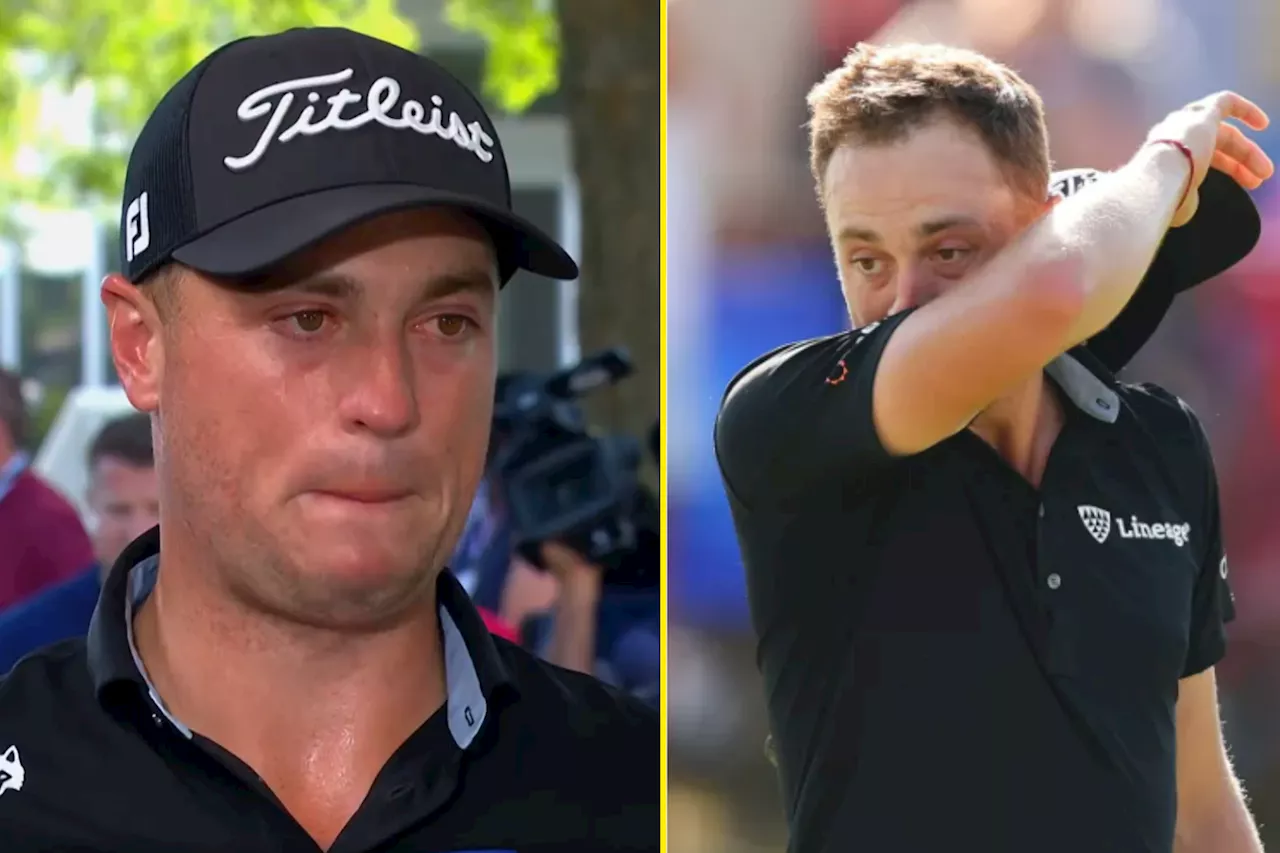 – Justin Thomas fights back tears during emotional interview at PGA Championship