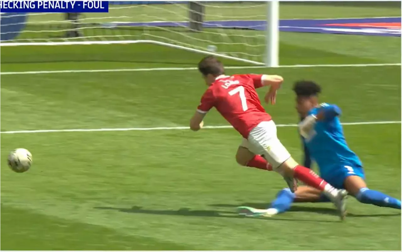 VAR saves day in League Two play-off final following ‘disgraceful’ dive by Crewe player...